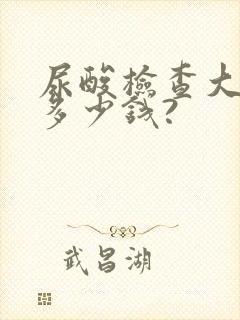 尿酸检查大概要多少钱?