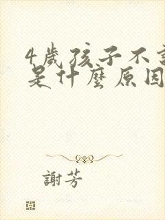 4岁孩子不说话是什么原因