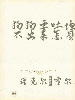 狗狗要吐但是吐不出来怎么办