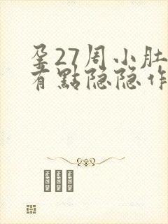 孕27周小肚子有点隐隐作痛