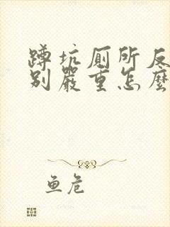 蹲坑厕所反味特别严重怎么办