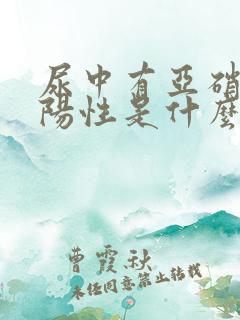 尿中有亚硝酸盐阳性是什么意思