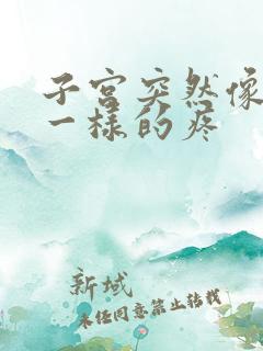 子宫突然像撕裂一样的疼