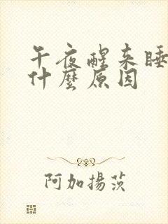 午夜醒来睡不着什么原因