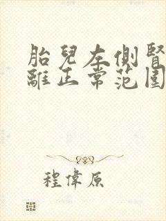 胎儿左侧肾盂分离正常范围