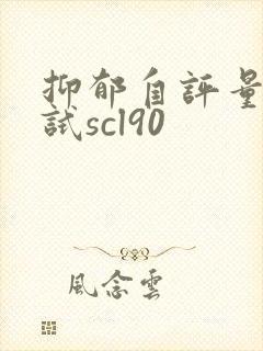 抑郁自评量表测试scl90