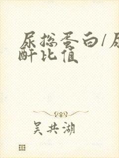 尿总蛋白/尿肌酐比值