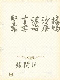 肾有泥沙样结石需要治疗吗