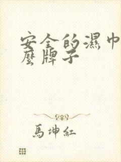 安全的湿巾纸什么牌子