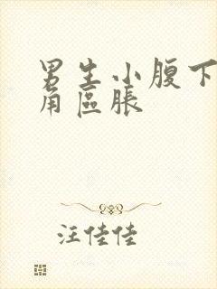 男生小腹下面三角区胀