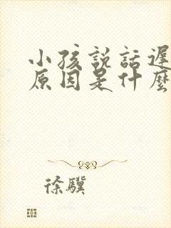 小孩说话迟缓的原因是什么