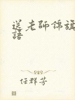 送老师锦旗感谢语