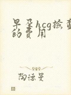 早孕hcg检查的费用