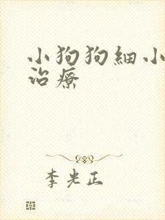 小狗狗细小怎么治疗