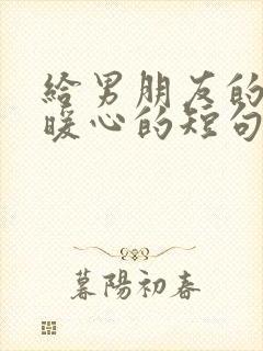 给男朋友的情话暖心的短句