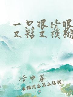 一只眼睛眼屎多又粘又模糊怎么办