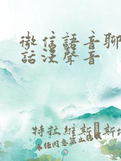 微信语音聊天说话没声音