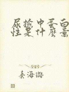 尿检中蛋白质阳性是什么意思