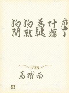 狗狗为什么突然间就腿瘸了呢