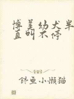 博美幼犬半夜一直叫不停