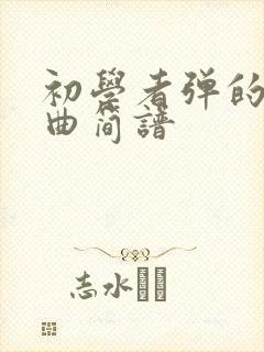 初学者弹的钢琴曲简谱