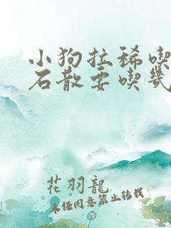 小狗拉稀吃蒙脱石散要吃几顿