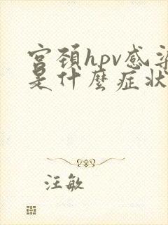 宫颈hpv感染是什么症状