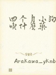 四个月小狗咳嗽吃什么药