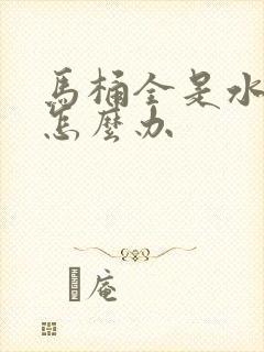 马桶全是水堵了怎么办