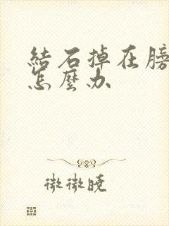 结石掉在膀胱里怎么办