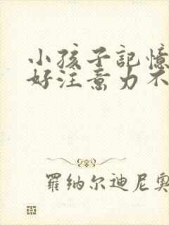 小孩子记忆力不好注意力不集中