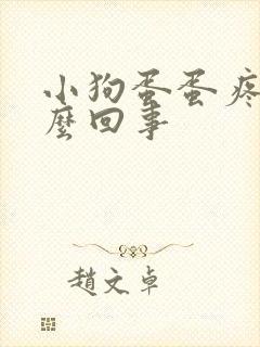 小狗蛋蛋疼是怎么回事