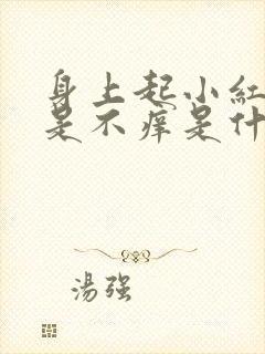 身上起小红点但是不痒是什么原因