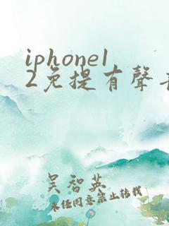 iphone12免提有声音听筒没声音