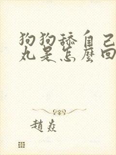 狗狗舔自己的睾丸是怎么回事