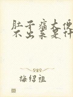 肚子痛大便又拉不出来是什么原因