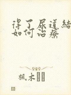 得了尿道结石要如何治疗