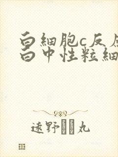 白细胞c反应蛋白中性粒细胞都高