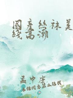 国产丝袜美腿在线高潮