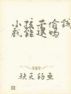 小孩子偷钱冲游戏能退吗