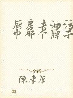 厨房去油污湿纸巾哪个牌子好