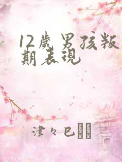 12岁男孩叛逆期表现