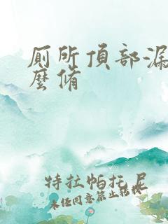 厕所顶部漏水怎么修