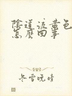 阴道流黄色的脓怎么回事