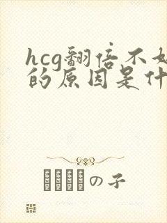 hcg翻倍不好的原因是什么