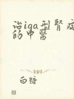 治iga型肾病的中医