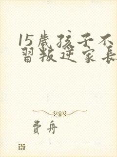 15岁孩子不学习叛逆家长怎么辅导