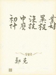 初中没毕业分流什么技校好