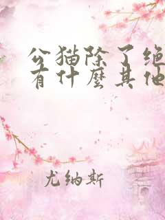 公猫除了绝育还有什么其他办法吗