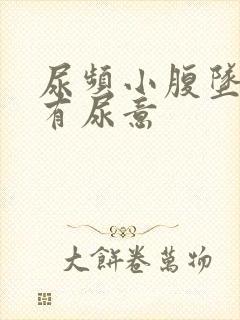 尿频小腹坠胀总有尿意